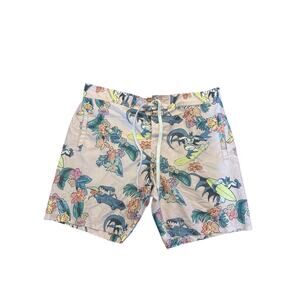 Men XL Batman Pink Board Shorts Hawaiian Surf Swim Swim Trunks Graphic Print